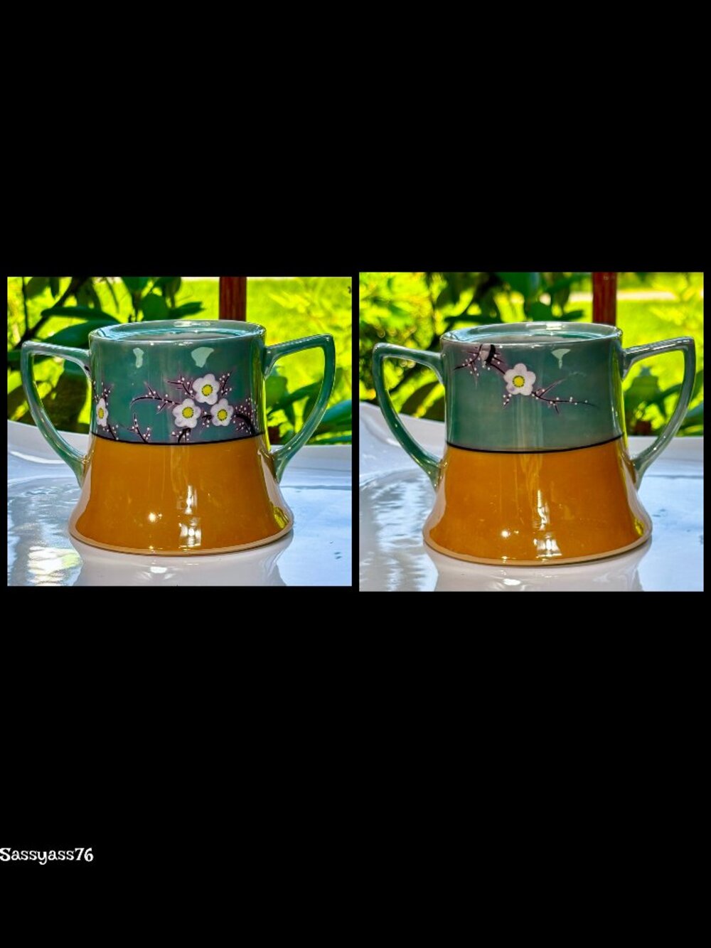 🆕VTG▪️ 15 Pc Authentic Japanese Hand Painted Lusterware CHERRY BLOSSOM Tea Set - Picture 9 of 15